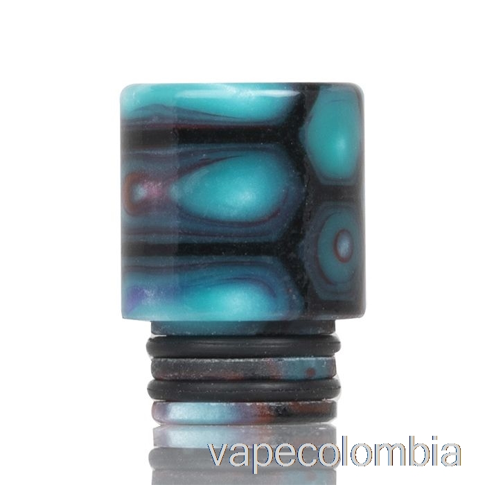 Kit Vape Completo 510 Punta De Goteo De Resina De Piel De Serpiente Alta Azul